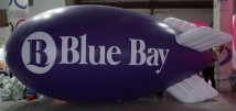 Helium advertising blimp